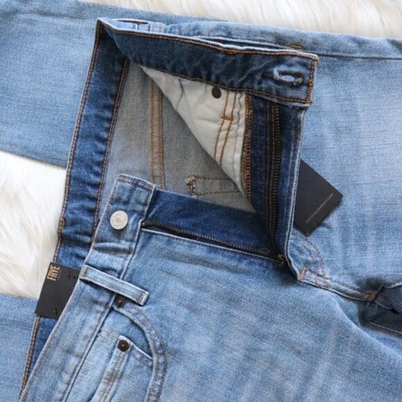 NEW FRYE Light Blue Ankle Cropped Denim Skinny Jeans Size 26 Mid Rise Boho - Picture 7 of 10